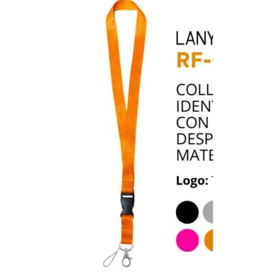 Cordón Porta ID de Nylon con Clip Desprendible