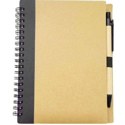 Libreta Espiral Reciclada con Bolígrafo