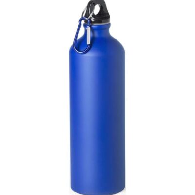 Botella de Aluminio Mate con Clip Mosquetón