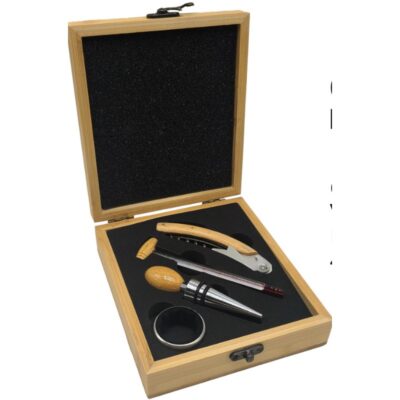 Caja Cuadrada de Accesorios para Vino