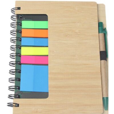 Cuaderno Espiral de Bambú con Set de Accesorios