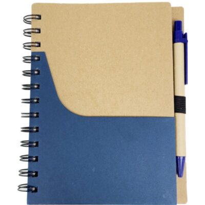 Cuaderno Espiral Reciclado con Bolígrafo