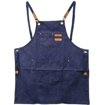 Delantal de Canvas Denim con Portaplumas
